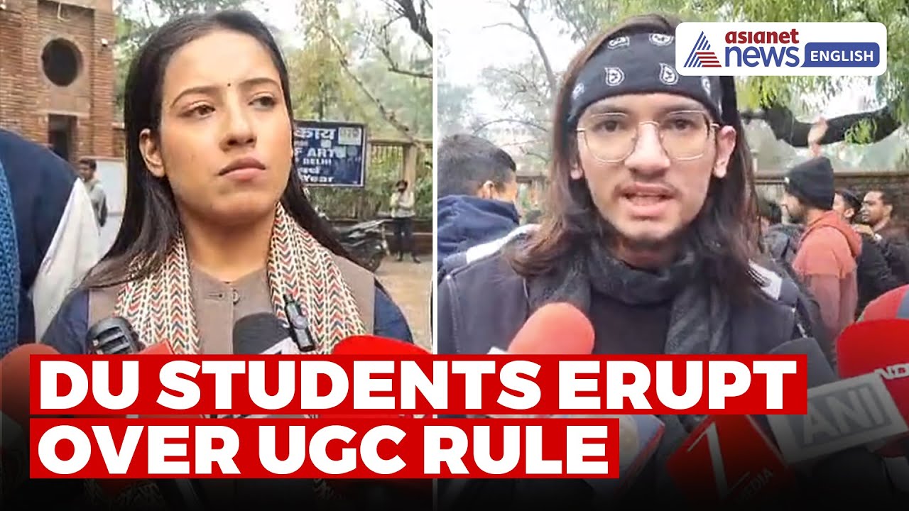 UGC New Rule Sparks Student Protest at DU North Campus