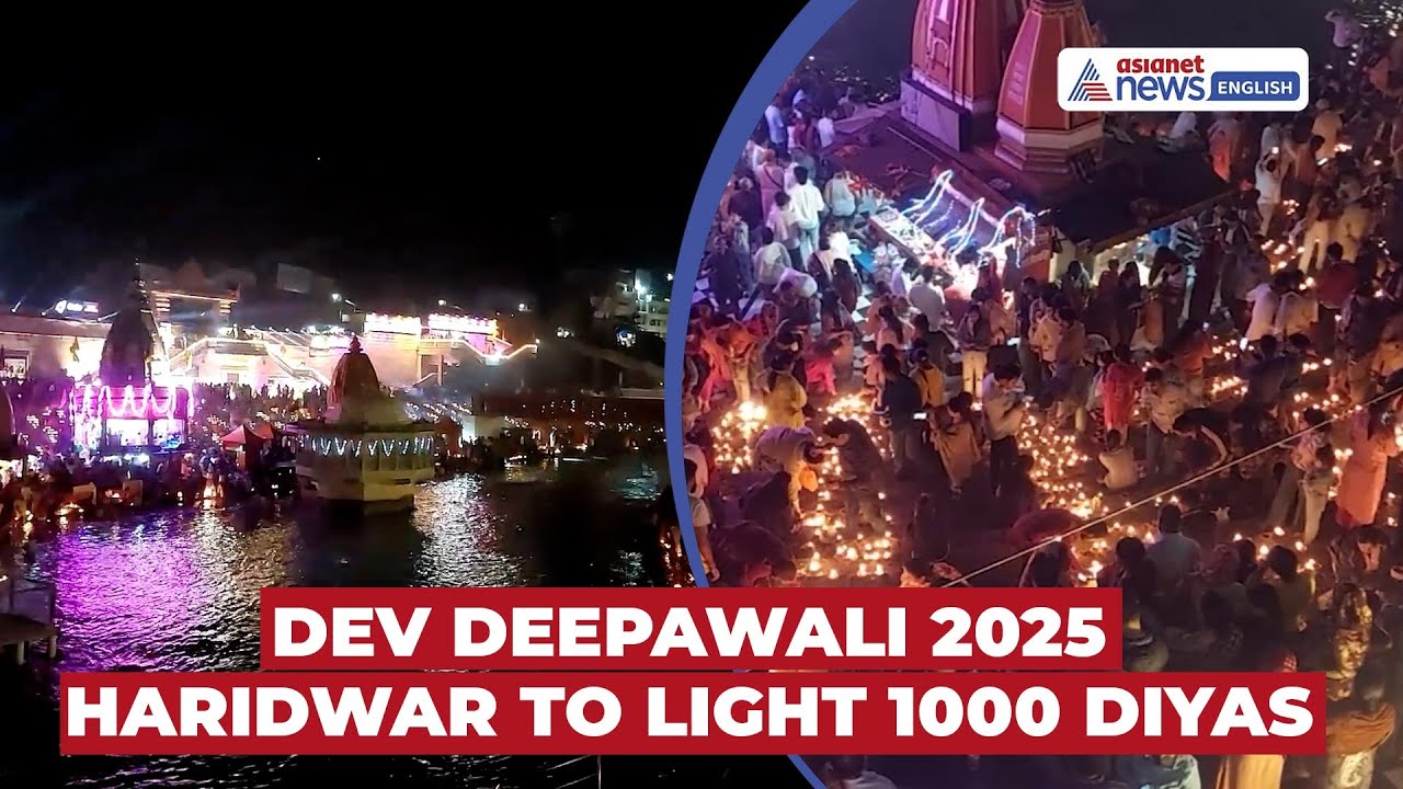Haridwar Shines Bright on Dev Deepawali | Thousands of Diyas Light Up Har Ki Pauri