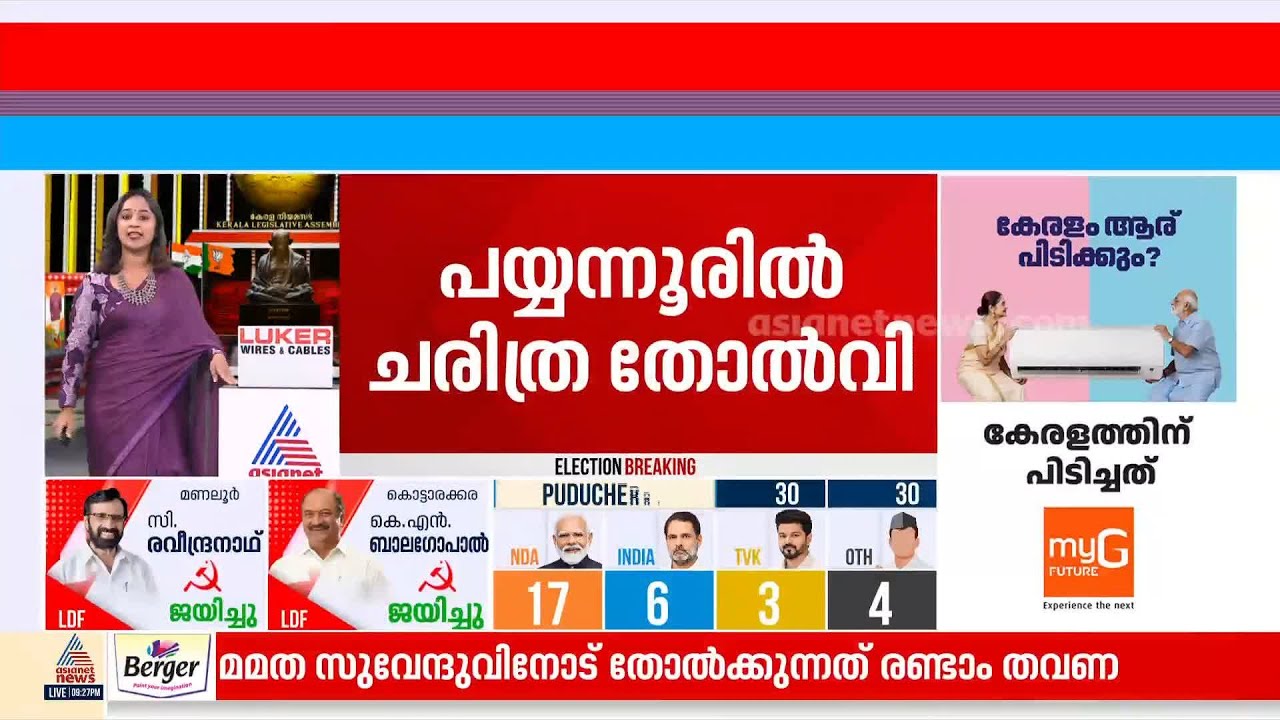സർക്കാർ നേട്ടങ്ങൾ വിജയിച്ചില്ല; കോട്ട തകർന്ന് എൽഡിഎഫ്