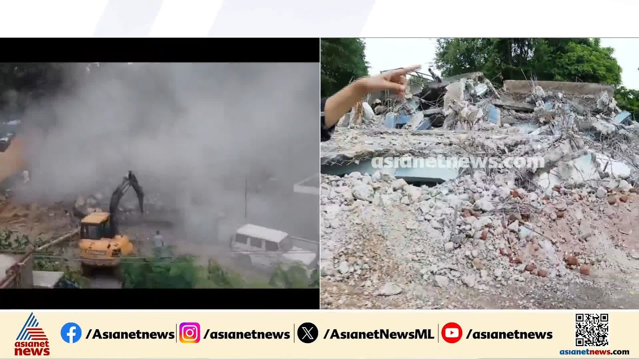 വാട്ടർ അതോറിറ്റിയുടെ ടാങ്ക് പൊളിക്കുന്നതിനിടെ അപകടം; നടപടി മുൻകരുതലുകളില്ലാതെയെന്ന് നാട്ടുകാർ
