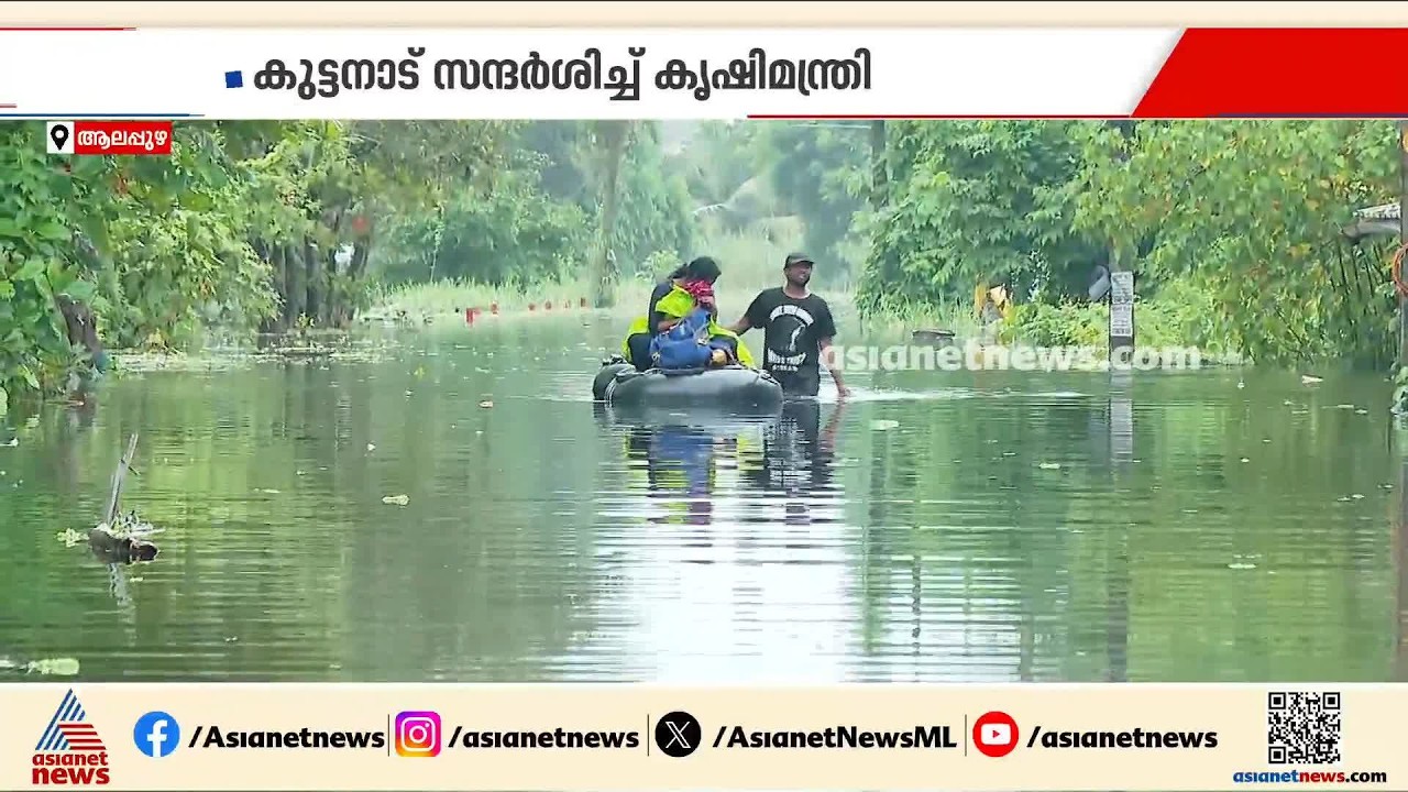 വെള്ളപ്പൊക്കത്തില്‍ നിന്ന് കരകയറാതെ കുട്ടനാട്; ഇരുപതിനായിരത്തോളം പേര്‍ ക്യാമ്പുകളില്‍ | Alappuzha