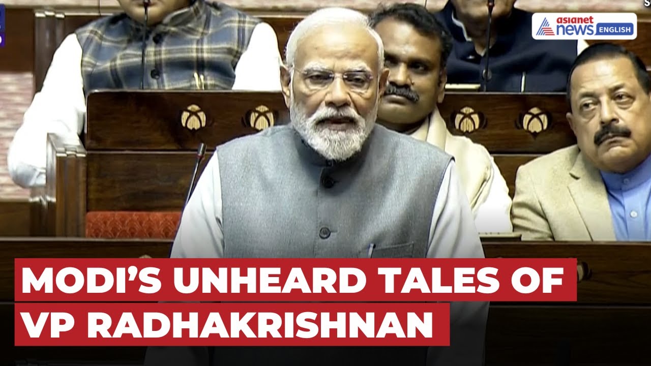 PM Modi Congratulates, Shares Unheard Anecdotes of VP Radhakrishnan in Rajya Sabha