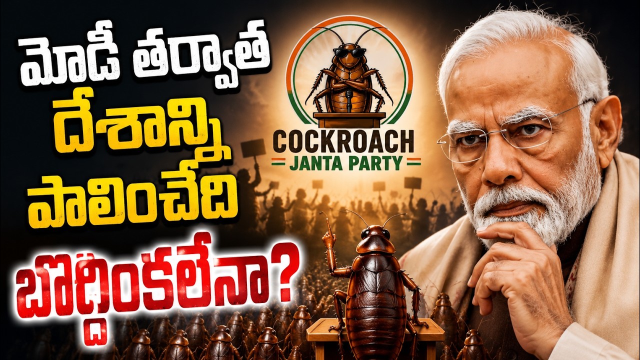Cockroach Janata Party: మోడీ తర్వాత దేశాన్ని పాలించేది బొద్దింకలేనా? | Asianet News Telugu