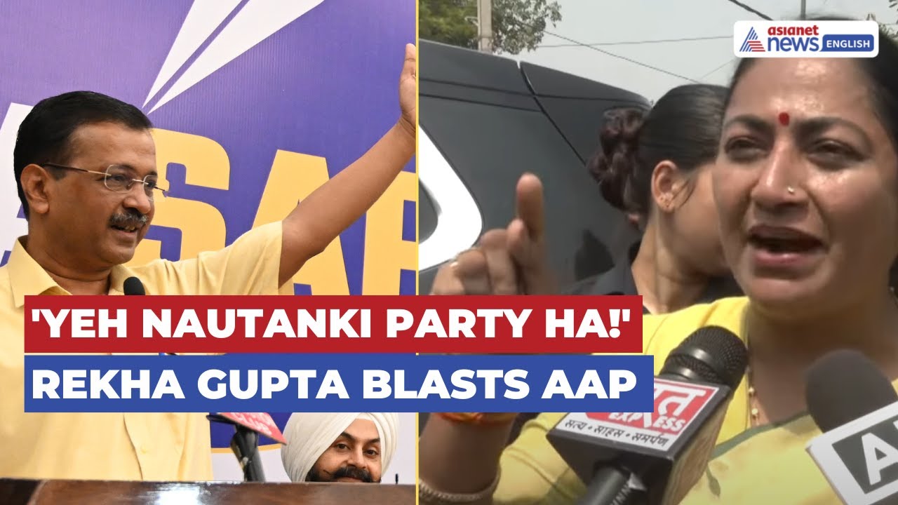 Delhi CM Rekha Gupta BLASTS AAP Over Demolition Row: 'Yeh Nautanki Party Ha'