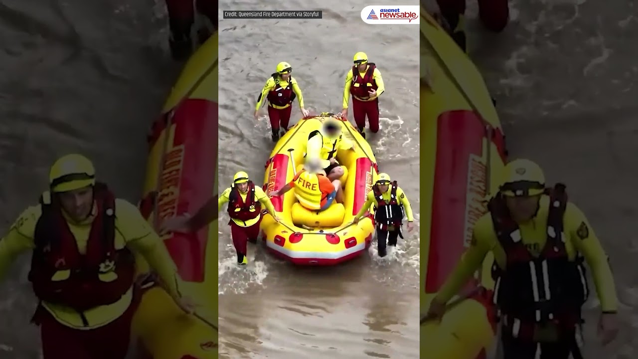 Two Men Trapped Atop Utes Inundated by Floodwaters | Asianet Newsable