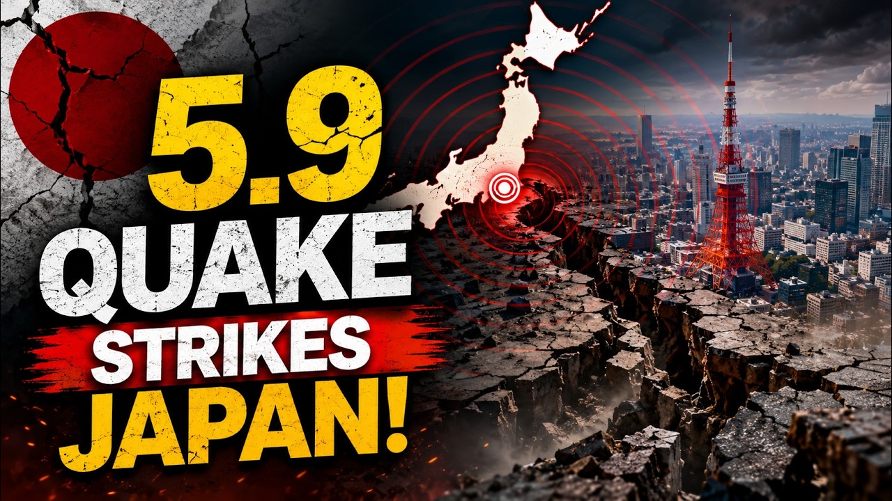 Japan Earthquake | 5.9 Magnitude Quake STRIKES Ibaraki | Strong Shaking Felt in Tokyo