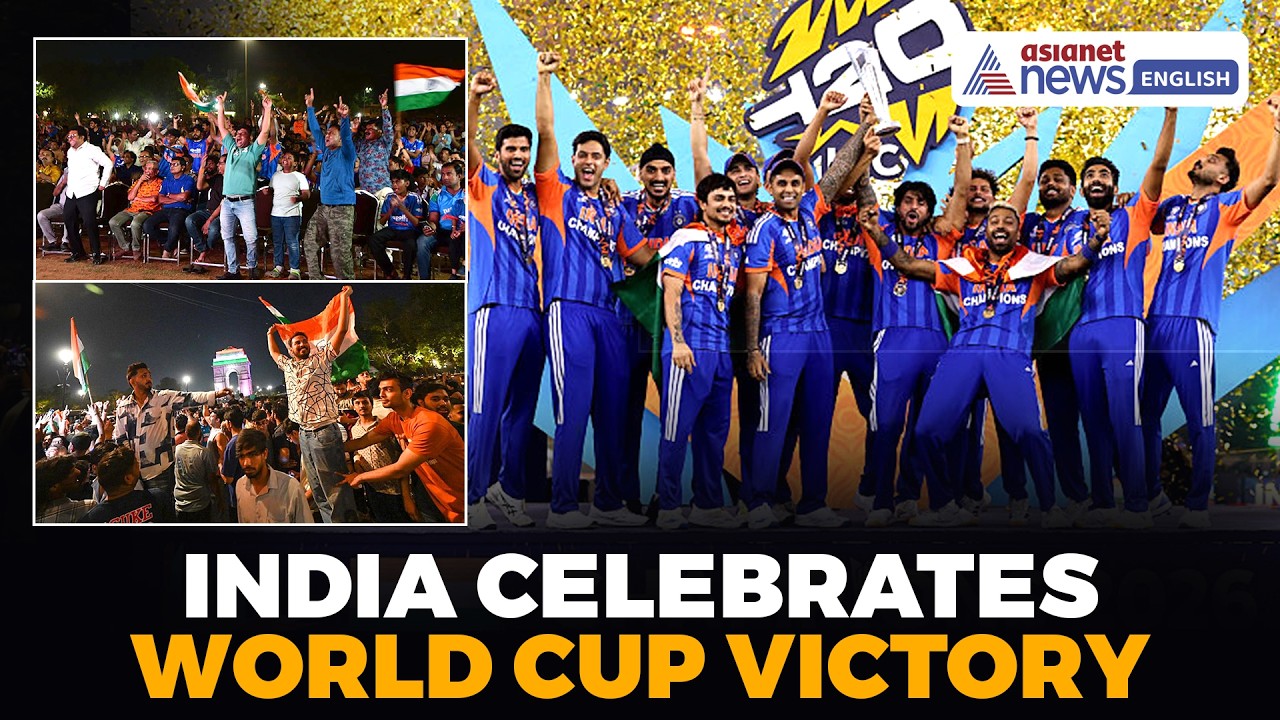 Nation Celebrates! Fans Across India Erupt After India Win THIRD T20 World Cup!