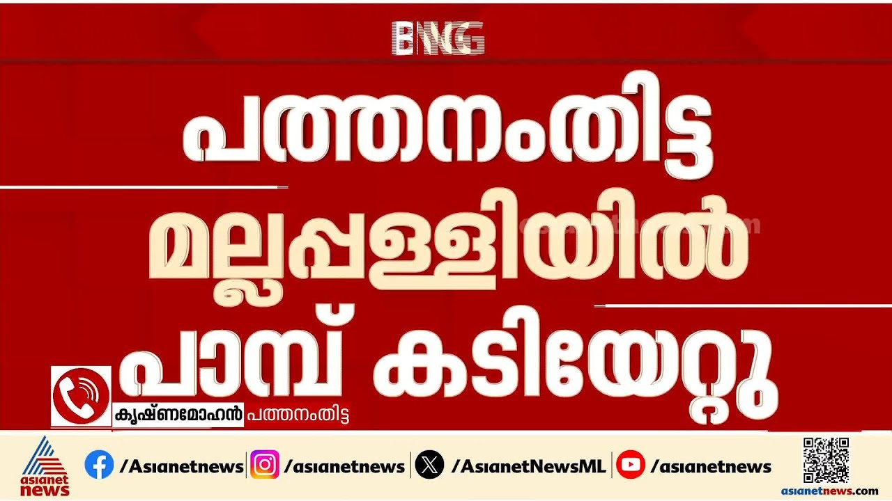 പത്തനംതിട്ട മുരണി സ്വ​ദേശിക്ക് കിടപ്പുമുറിയിൽ നിന്ന് പാമ്പുകടിയേറ്റു; കടിച്ചത് അണലിയെന്ന് നി​ഗമനം