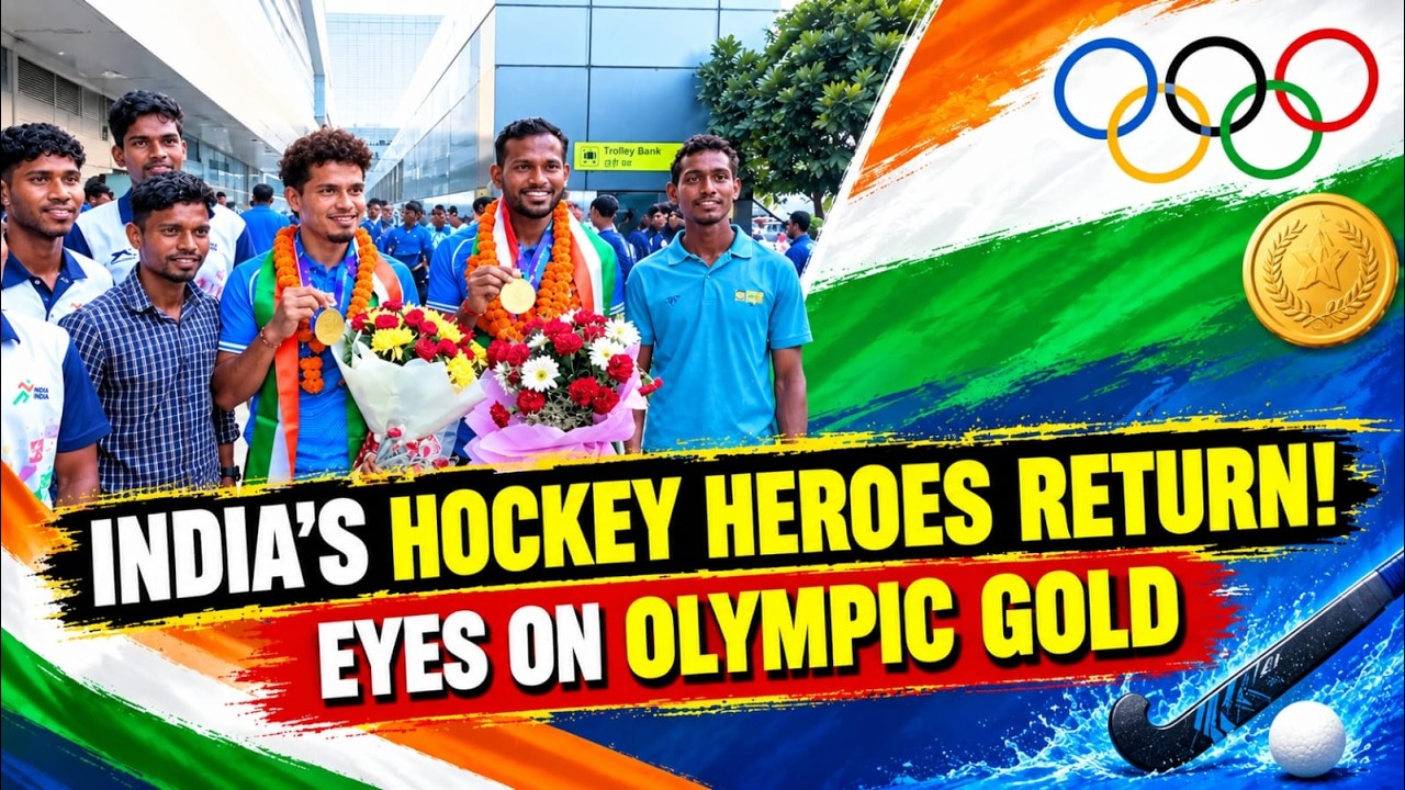 India’s Hockey Heroes Return Home! Harmanpreet, Manpreet Celebrate Asian Games Gold