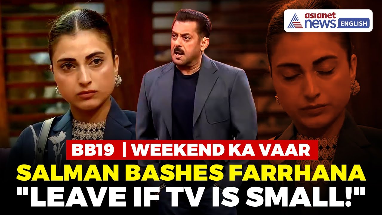 Bigg Boss 19: Salman Khan Schools Farrhana Bhatt For ‘Tu Aurat Hai’ Comment, Defends Gaurav Khanna