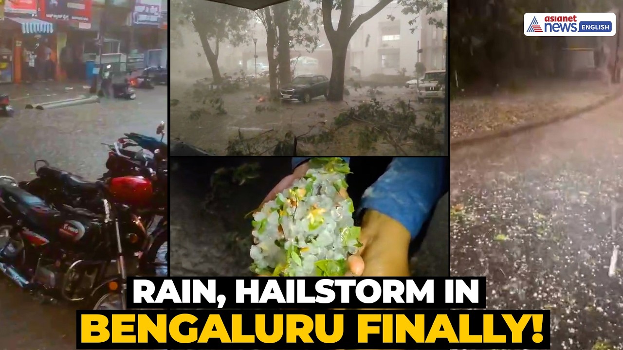 Heavy Rains and Hailstorms Cool Bengaluru: Silicon Valley Gets Relief From Heatwave | Karnataka News