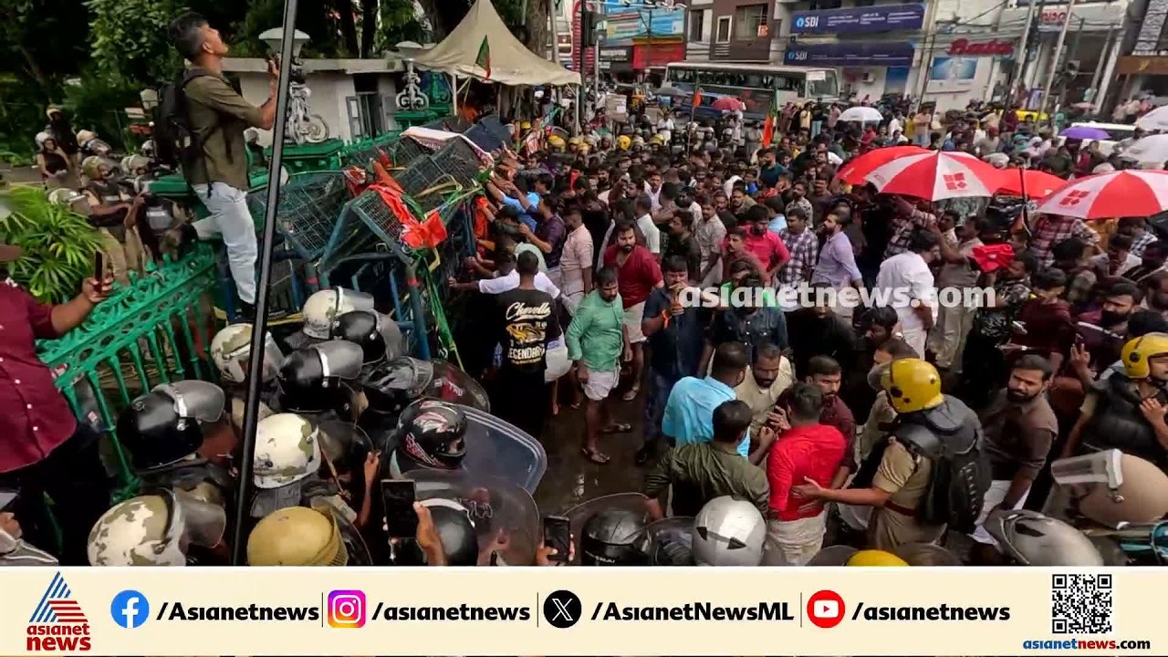 യുവമോർച്ചയുടെ സെക്രട്ടറിയേറ്റ് മാർച്ചിൽ സംഘർഷം; വി മുരളിധരൻ ഉദ്ഘാടനം ചെയ്യും | LPST Rank holders