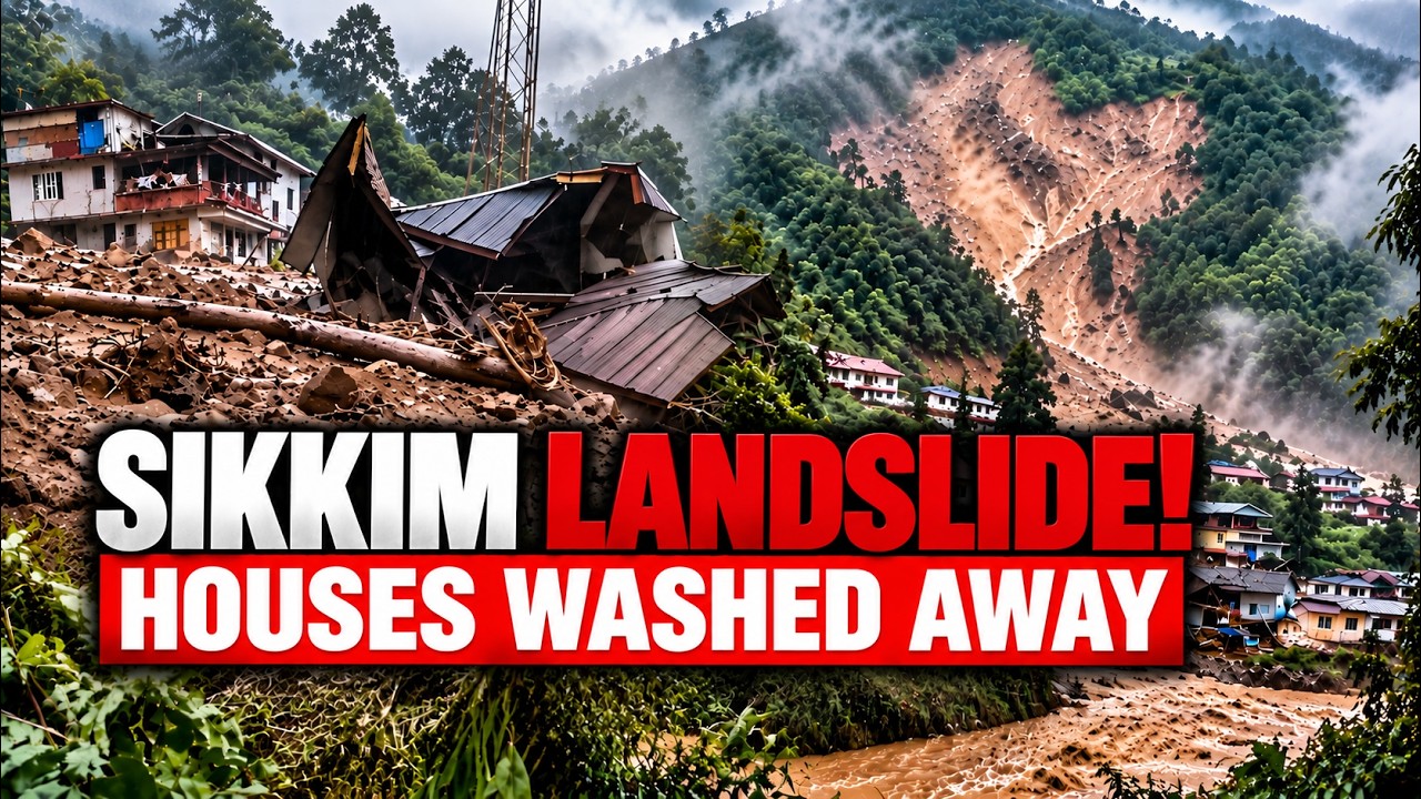 Sikkim Landslide SHOCKS! | Rimbi Village | Houses Wash Away | North East News