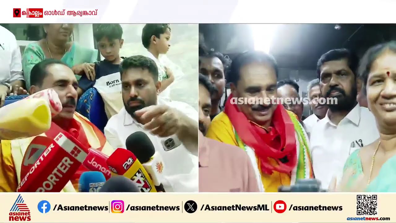 കേരളത്തിലെ ആദ്യ വിസ്റ്റാഡോം കോച്ചുള്ള മധുര-ഗുരുവായൂർ എക്സ്പ്രസിനെ സ്വീകരിച്ച് ആര്യങ്കാവ് സ്റ്റേഷൻ