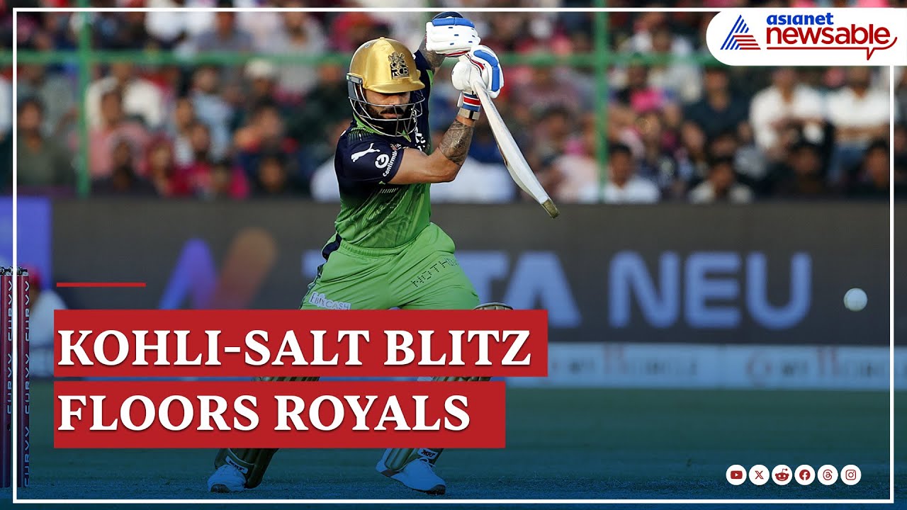 RR vs RCB Highlights: Kohli & Salt Shine as RCB CRUSH Royals in Jaipur
