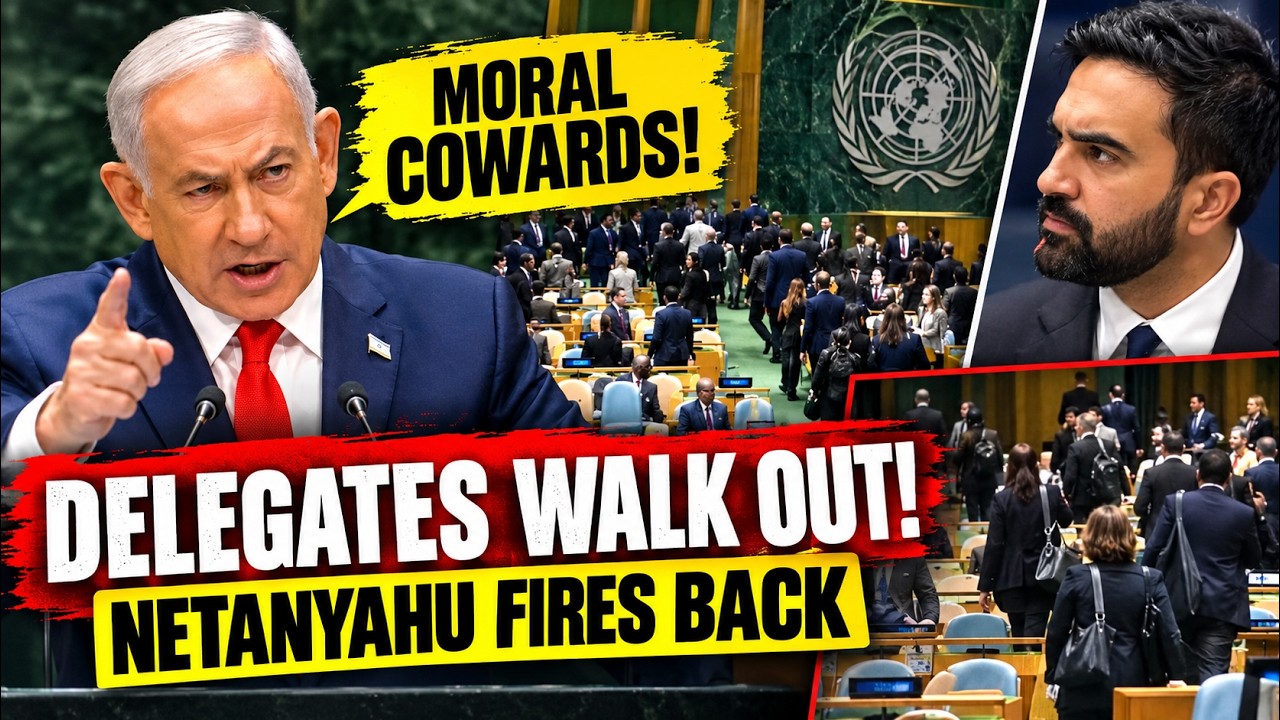 Netanyahu’s Fiery UNGA Speech: Delegates WALK OUT | PM Clashes With Mamdani