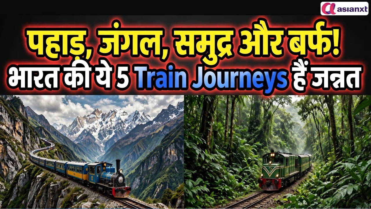 भारत की ये 5 Train Journeys हैं किसी फिल्म से कम नहीं! नज़ारे देख दंग रह जाएंगे