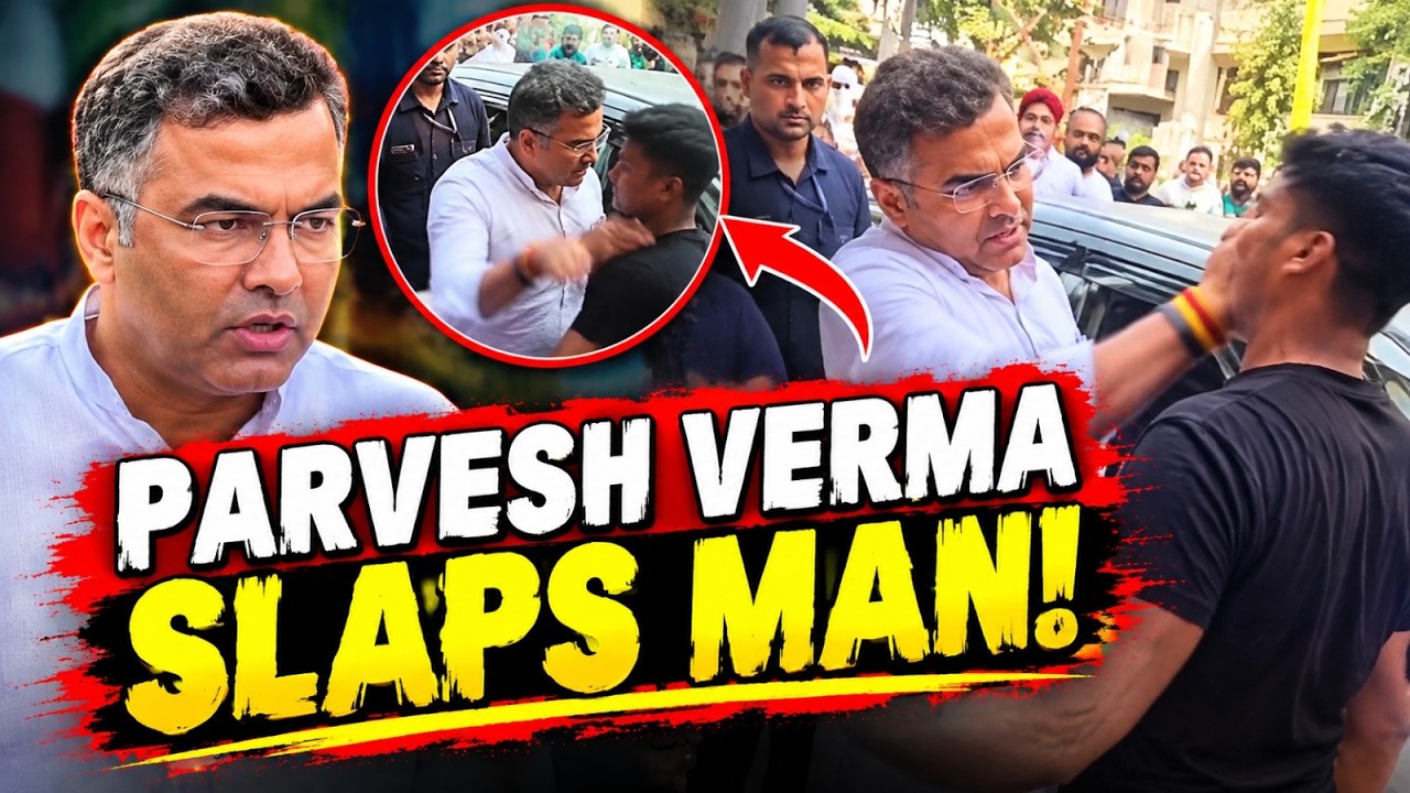 Delhi: Parvesh Verma SLAPS MAN During Road Inspection | Viral Video Sparks Row