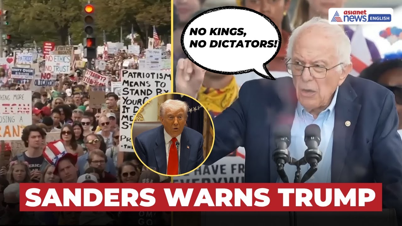 Bernie Sanders Warns of Trump’s ‘Authoritarian Drift’ at 'No Kings' Rally