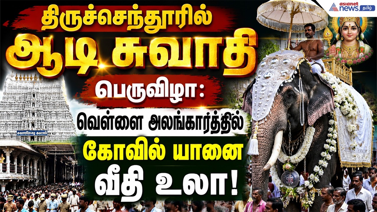 திருச்செந்தூர் அருள்மிகு சுப்பிரமணிய சுவாமி திருக்கோவிலில் ஆடி சுவாதி திருவிழா கோலாகலம்!