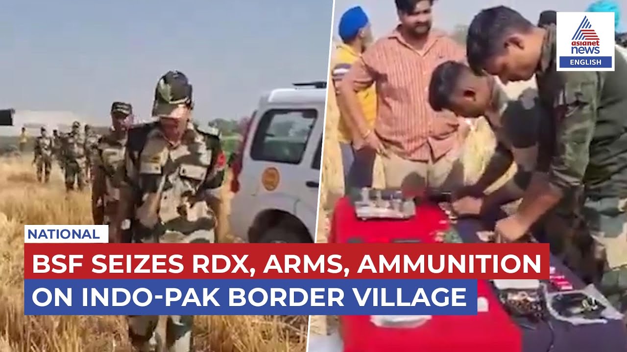 BSF, Punjab Police Recover Tranche of Arms & Explosives Near Indo-Pak Border