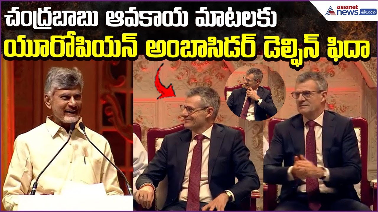 CM Chandrababu Avakaya Speech: యూరోపియన్ అంబాసిడర్ యూనియన్ డెల్ఫిన్ ఫిదా | Asianet News Telugu
