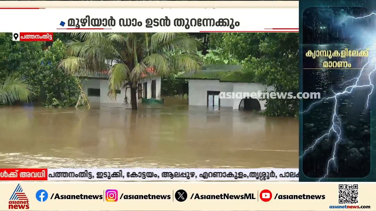 പമ്പ നദിയിൽ ജലനിരപ്പ് ഉയരുന്നു; പത്തനംതിട്ടയിൽ പ്രതിസന്ധി രൂക്ഷം | Pathanamthitta | Rain Alert