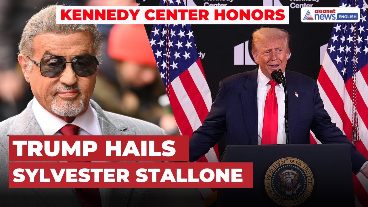 Trump Praises Sylvester Stallone As ‘Phenomenal’ At Kennedy Center Honors