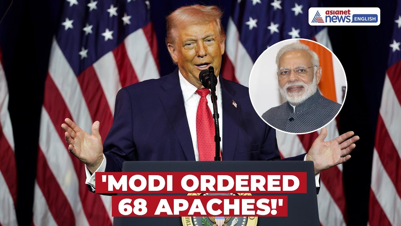 ‘PM Modi Came to See Me… 68 Apaches Ordered’: Trump’s Big Claim on India Defence Deal