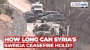 How Long Can Syria's Sweida Ceasefire Hold? Israel on High Alert Amid Border Tensions