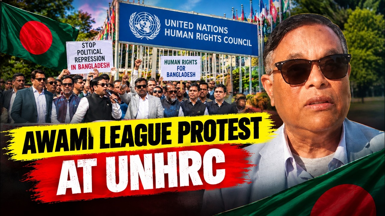 Awami League Workers Protest at UNHRC Over Bangladesh Crisis | Sheikh Hasina | World News