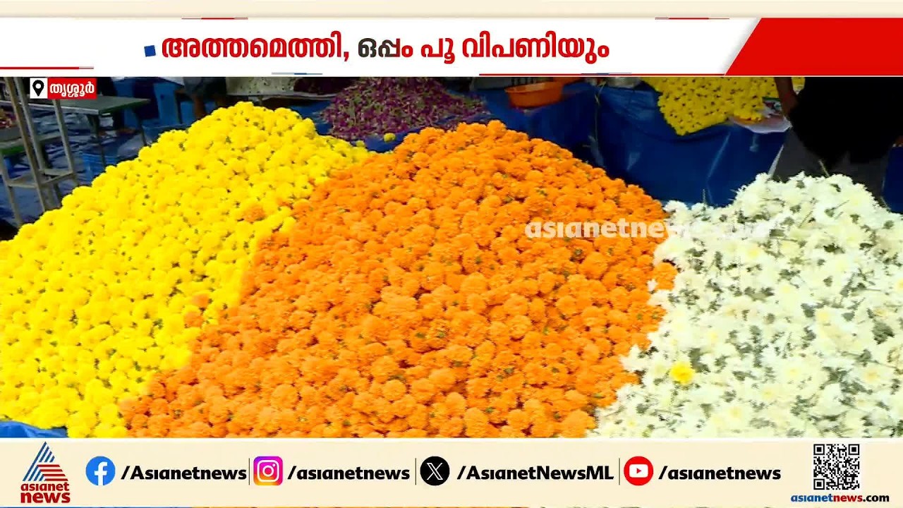 ഓണക്കാലമെത്തി ഒപ്പം അന്യസംസ്ഥാനത്തുനിന്നും പൂക്കളും; വിപണി കീഴടക്കി പൂക്കൾ | Onam | Flower Market