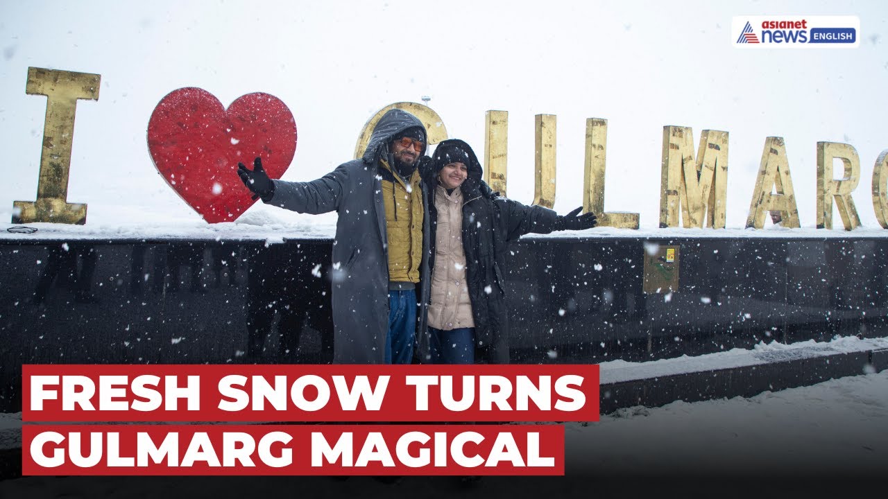 Gulmarg Turns Winter Wonderland After Fresh Snowfall | WATCH