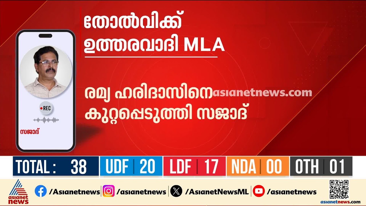 'എംഎൽഎയുടേയും പ്രദീപിന്റേയും നടപടി യുഡിഎഫിനെ വല്ലാതെ ബാധിച്ചു'; രമ്യ ഹരിദാസിനെ കുറ്റപ്പെടുത്തി സജാദ്