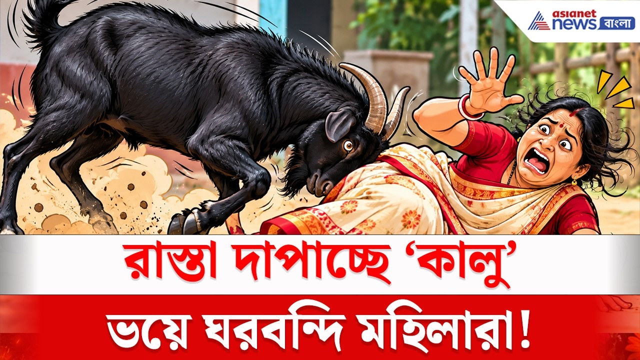 কাটোয়ায় আতঙ্কের নাম 'কালু'! ভয়ে ঘরবন্দি দুই গ্রামের মানুষ! | Goat Attack