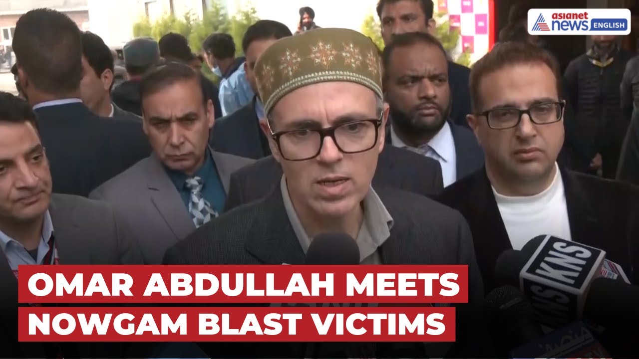 Omar Abdullah Visits Ujala Cygnus Hospital, Meets Injured From Nowgam Blast