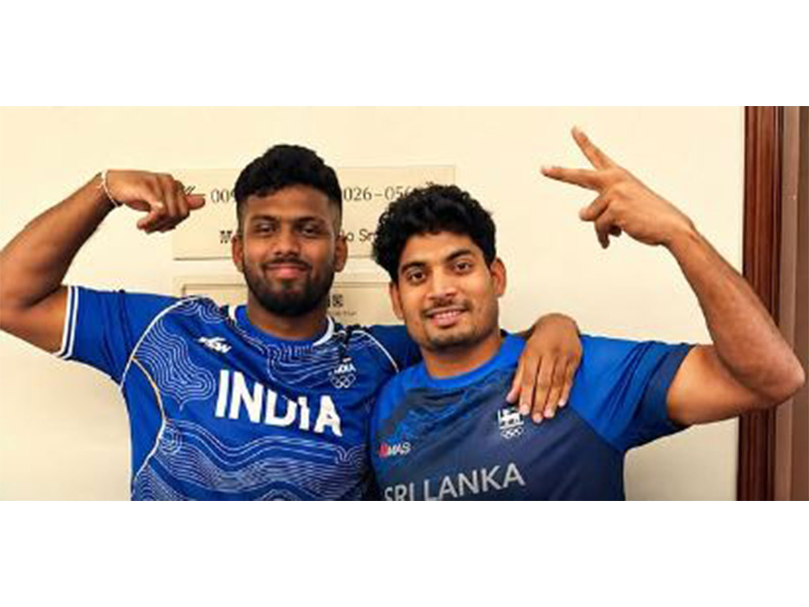 Asian Games: Rumesh Pathirage wins gold, swaps jersey with Rohit Yadav