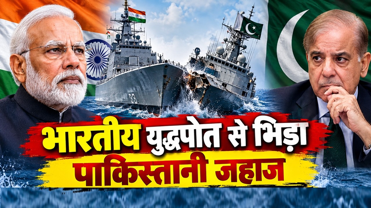 पाकिस्तानी जहाज और भारतीय युद्धपोत में भीषण टक्कर, अब चुप नहीं बैठेगा भारत!