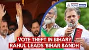 Rahul Gandhi Joins Bihar Bandh, Condemns Voter List Changes