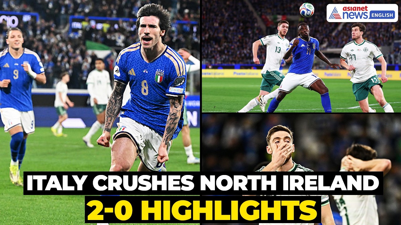 Italy Vs Northern Ireland Highlights: Italy Storm Into WC Playoff Final | Sports