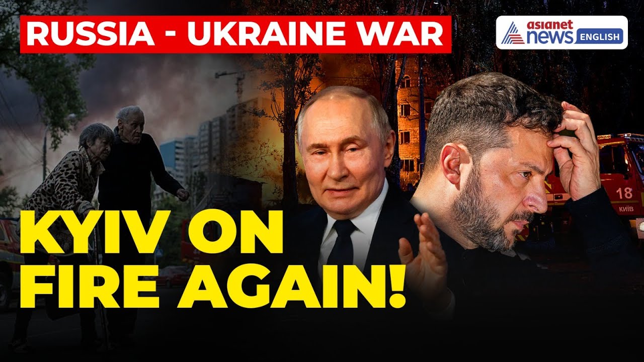 Russia Drone Attacks Kyiv of Ukraine | 14 Injured, Explosions Hit Metro, City on Fire