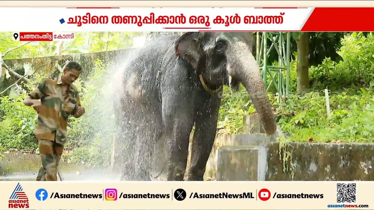 ചൂടിനെ തണുപ്പിക്കാൻ ഒരു കൂൾ ബാത്ത്; ഷവർ ബാത്ത് ഒരുക്കി കോന്നി ഇക്കോ ടൂറിസം