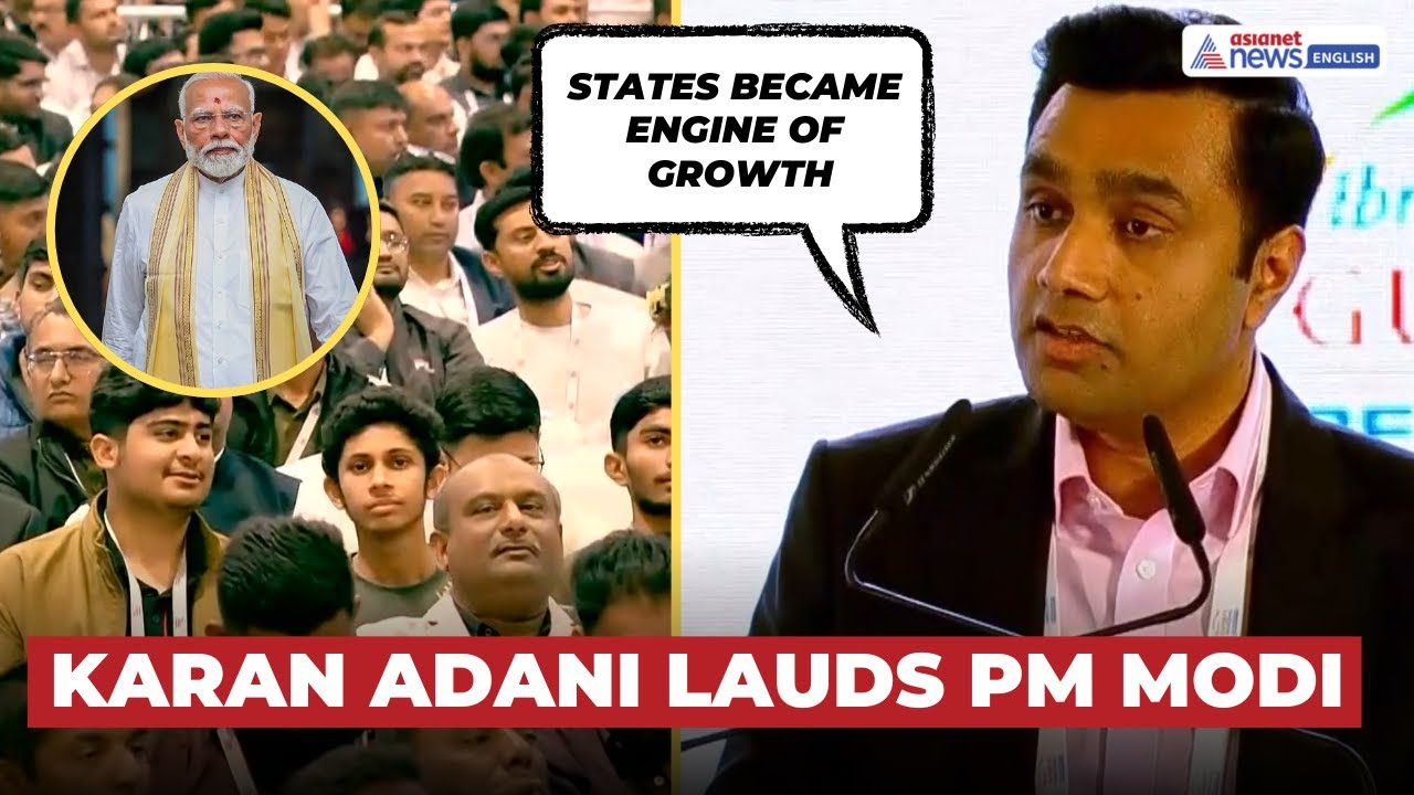 Karan Adani Praises PM Modi at Vibrant Gujarat