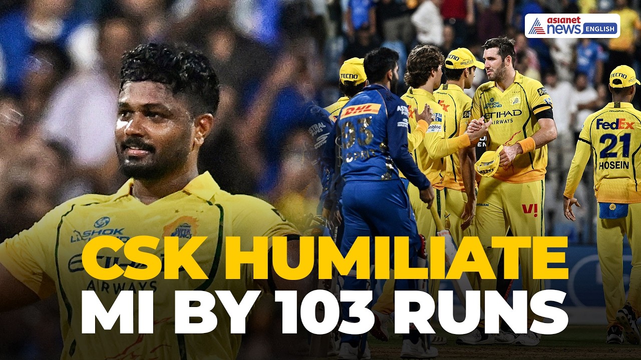 MI vs CSK Shocker! Chennai Destroy Mumbai by 103 Runs | Samson’s 101 Stuns IPL 2026