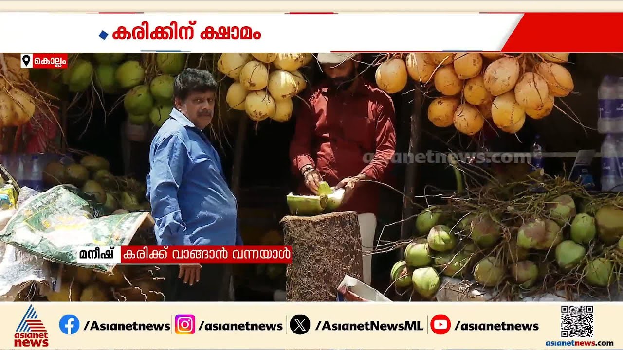 കരിക്ക് കുടിക്കാത്തവരും കുടിച്ചു തുടങ്ങി; ആവശ്യക്കാരേറെ, കരിക്ക് കിട്ടാനില്ല