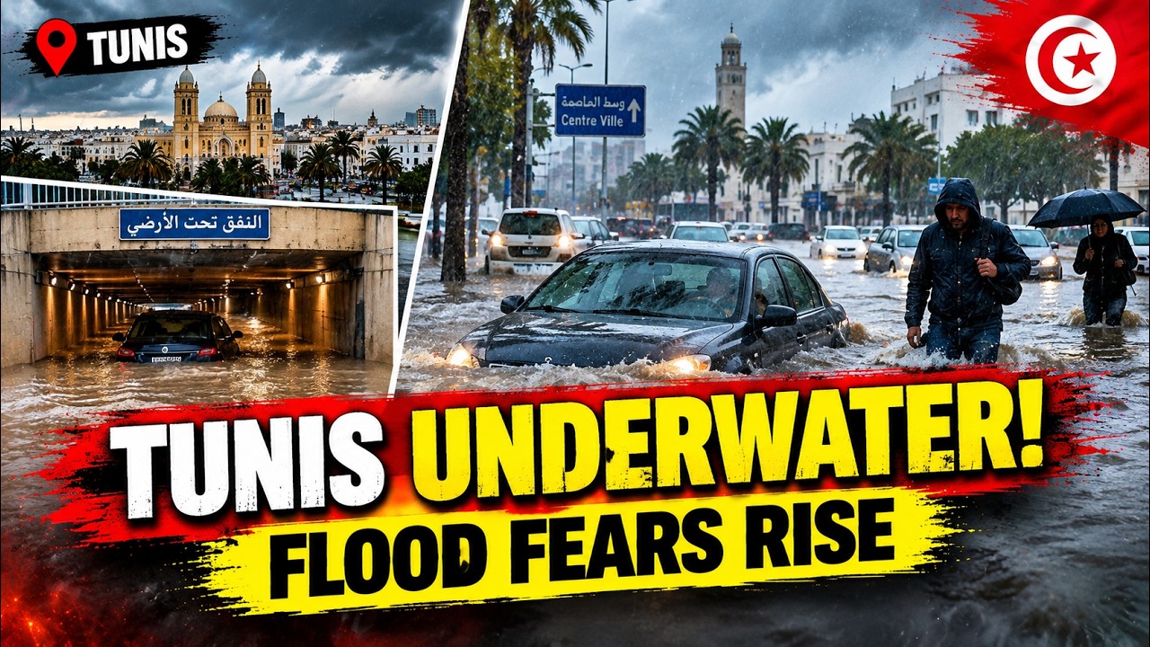 Tunisia: Tunis Flood ALERT! Torrential Rain Swamps Streets, Cars Float | World News