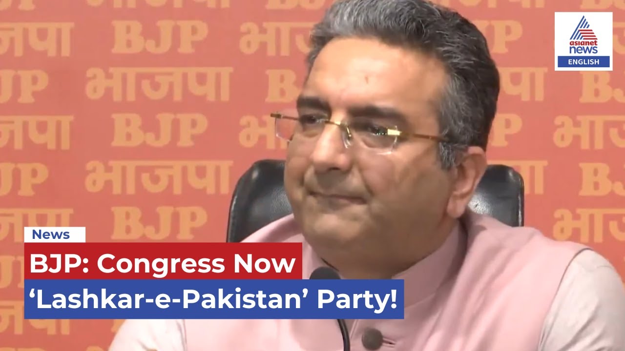BJP: Congress Now ‘Lashkar-e-Pakistan’ Party!