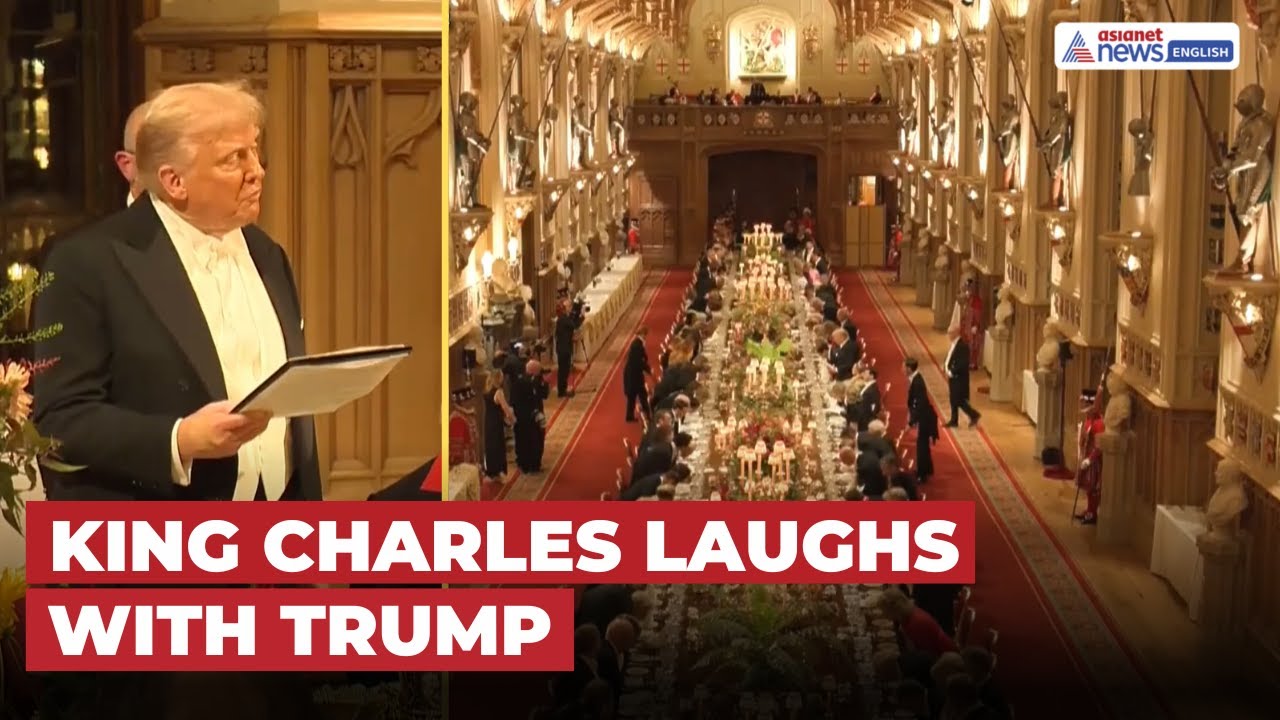 King Charles Shares Laugh With Trump at Windsor Banquet | Royal UK Visit