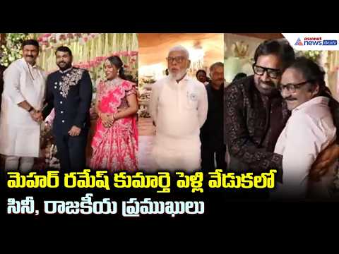 మెహర్ రమేష్ కుమార్తె పెళ్లి వేడుకలో సినీ, రాజకీయ ప్రముఖులు | Meher Ramesh Daughter Reception