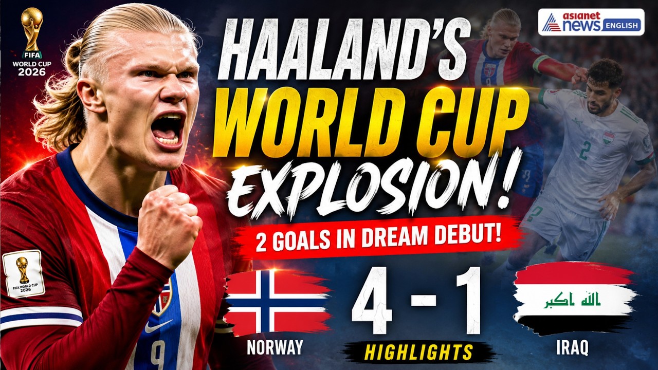 Norway vs Iraq Highlights: Haaland’s Dream World Cup Debut! 2 Goals & 4-1 Thriller